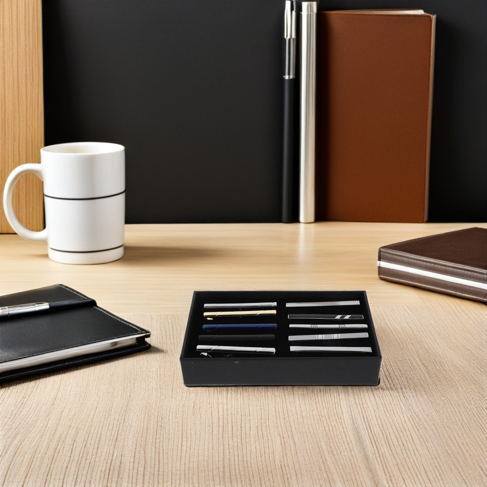 Zestaw 10 szt. eleganckich mie – Tie Bar Set Gift recenzja i cena