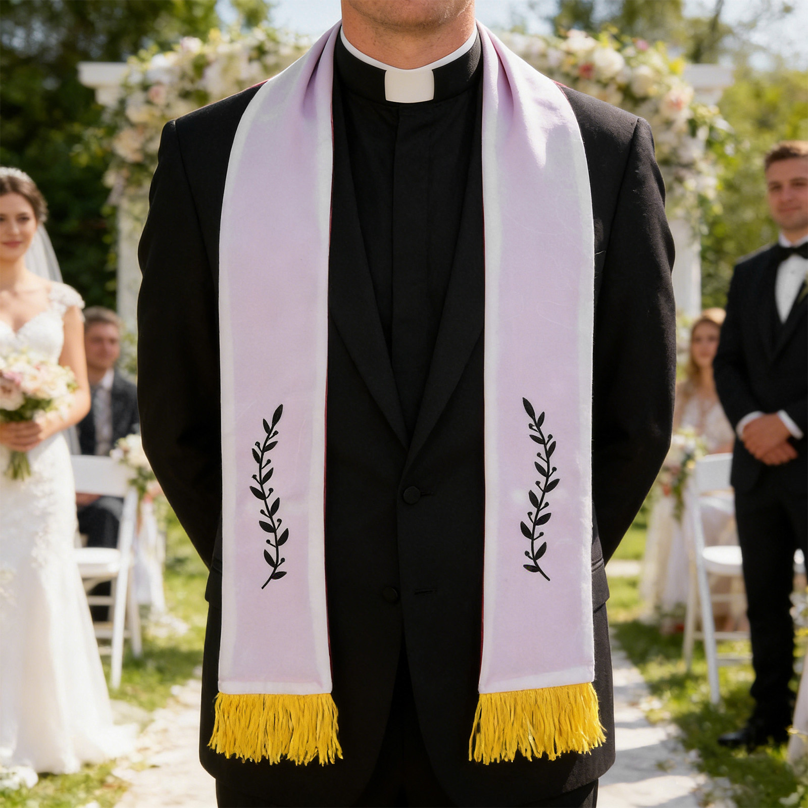 Dwustronna szata kapłańska z h – Stole Wedding Shawl recenzja i cena